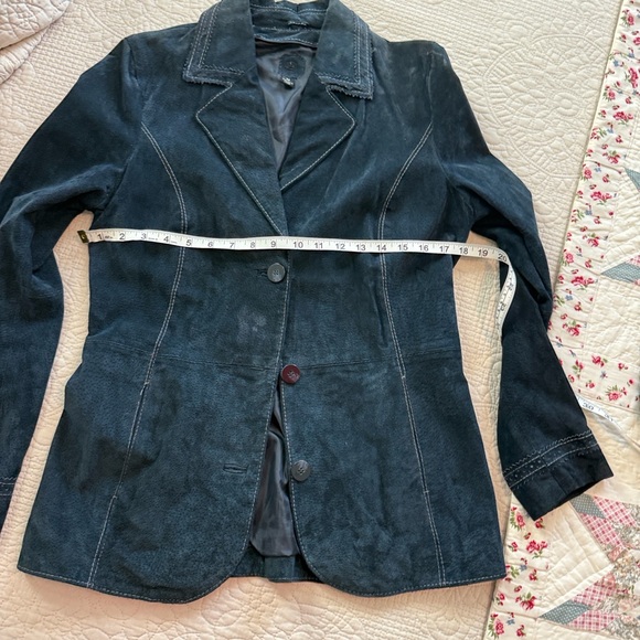 Wilson’s  Women's Midnight Navy Suede Blazer size M - Picture 9 of 13